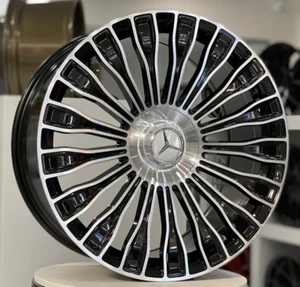 20" Maybach Style Wheels Fits Mercedes E350 E400 S550 S580 S600 GLC GLE GLS - Picture 1 of 5