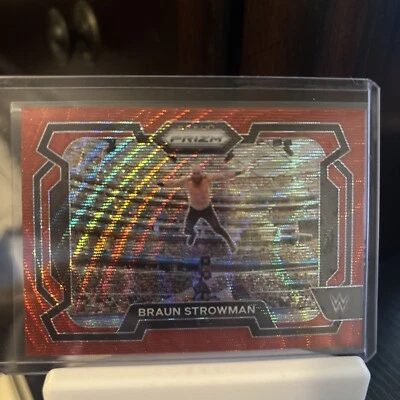 2024 Panini Prizm WWE - Ruby Wave Prizm #6 Braun Strowman - Image 1 of 2