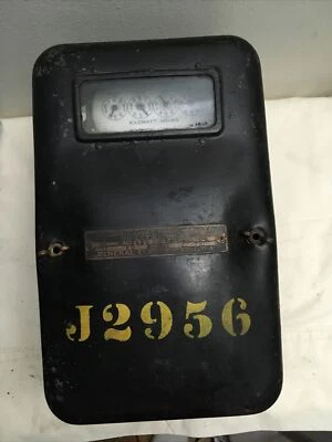 Antique General Electric GE Thomson DC Watthour Meter Black - Image 1 of 4