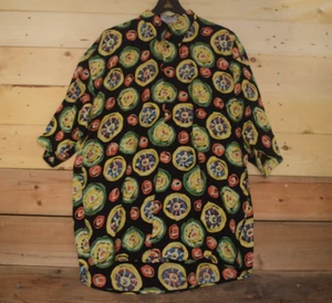 Camisa De Colección Yashi Yamauri Para Hombres XL Geométrica Casino Fichas Rara Italia AOP - Imagen 1 de 10