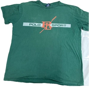 Polo Sport Ralph Lauren T-Shirt XL Paddle Vintage Jeans Co. Paddle Rudern Grün - Bild 1 von 6