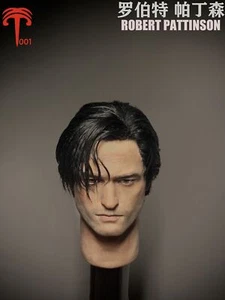 Modellino testa maschio uomo 1/6 adatto fai da te 12 pollici capelli piante Robert Pattinson action figure - Foto 1 di 8