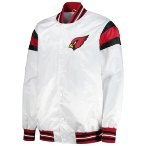 NFL Arizona Cardinals Blanco Personalizado Letterman Chaqueta Equipo Chaqueta Universitaria Hombres 4XL - Imagen 1 de 5