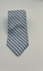 Corbata para hombre Brooks Brothers Makers azul plata rayas - Imagen 1 de 6