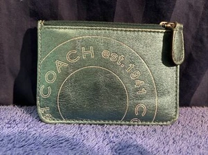 Coach Teal Blue 1941 Coin Purse K1 - Picture 1 of 11