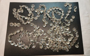 Huge lot of smaller Chandelier Crystal Pendants Glass pieces, reclaimed - Picture 1 of 7