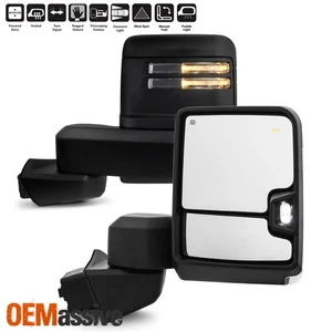 Espejo retrovisor eléctrico térmico para remolque Chevy Silverado 1500 2019-2022 con intermitente LED - Imagen 1 de 12
