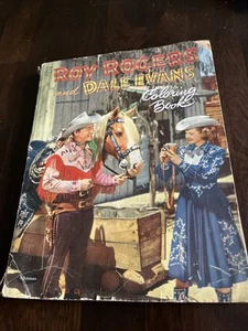 1975 Vintage Roy Rogers and Dale Evans Western Coloring Book by Whitman Rare!! - Picture 1 of 12