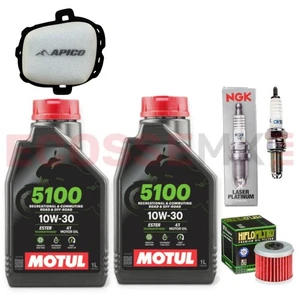 KIT DE SERVICIO DE MOTOCROSS HONDA CRF250R FILTRO DE AIRE FILTRO DE ACEITE MOTUL 2021-2024 NGK - Imagen 1 de 7