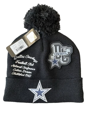 Fanáticos NFL Dallas Cowboys Equipo Ropa Azul Marino Gorro con Logo de Estrella Foto 1 de 4