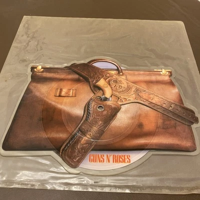 Guns N Roses Nightrain 7" vinyl UK Geffen 1989 Limited edition shaped pic disc  Foto 1 de 4