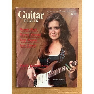 BONNIE RAITT GUITAR PLAYER MAGAZINE MAY 1977 BONNIE RAITT COVER WITH FEATURE USA - Image 1 of 2