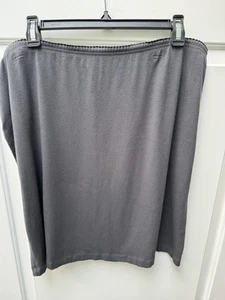 J. Jill Skirt Elastic Waist Women’s Size XL Grey Knee Length Casual Stretch - Picture 1 of 5