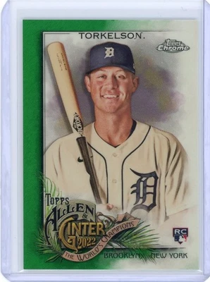 2022 Spencer Torkelson Topps Allen & Ginter Chrome Green Refractor 81/99 #208 - Image 1 of 2