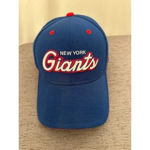 New York Giants NFL Reebok Adult Baseball Cap Hat Blue Red Embroidered Logo - Picture 1 of 5