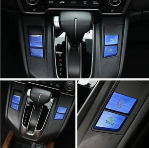 4pcs für Honda CR-V CRV 2017-2021 blau Innenraum Schalt kasten Zahnrad knopf - Picture 1 of 7