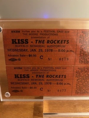 Boletos completos de conciertos Kiss 1978 Foto 1 de 3