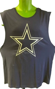 NFL Dallas Cowboys Dark Blue Tank Top/Vest Workout Men's X-Large NWT - Picture 1 of 3