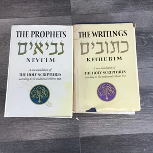 THE PROPHETS NEVI'IM  & The Writings Kethubim Hardcover 2 Book Lot - Imagen 1 de 12