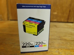 Epson WF-2760 WF-2750 XP-420 Replacement220XL Ink Cartridge 4-Pack - Picture 1 of 6
