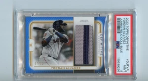 2023 Topps Definitive Yordan Alvarez Jumbo Blue #DJRYAL ⭐️💥🎯 PSA Graded 9 - Bild 1 von 2