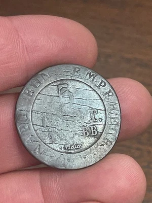 Moneda Francia 5 Céntimos Napoleón I 1808 BB Estrasburgo (10-45) Foto 1 de 3