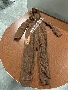 Star Wars Chewbacca Costume Cotton Sleeper Pajama Boy Size 8 Lucas Film Ltd - Picture 1 of 6