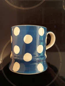 Whittard of Chelsea Handpainted Spotty Blue White Mug Dishwasher Microwave Safe - Picture 1 of 11