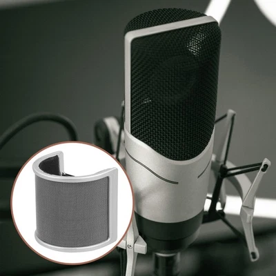  Handmikrofon-Pop-Filter, U-förmiger Mikrofonschutz, Windschutzscheibenschutz - Bild 1 von 4