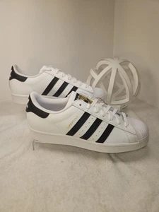 Adidas Superstar White Black Sneaker Men's Low Classic Shell Toes Sz 8.5 - Picture 1 of 11