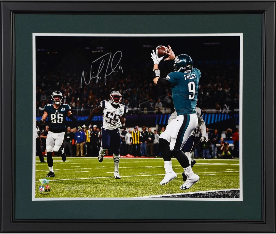 Foto especial firmada por Nick Foles Eagles Super Bowl LII Champs FRMD 16x20 Philly Foto 1 de 1