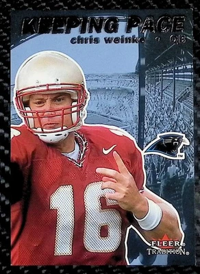 2001 Fleer Tradition #8 KP Keeping Pace - Chris Weinke - Carolina Panthers - Image 1 of 2