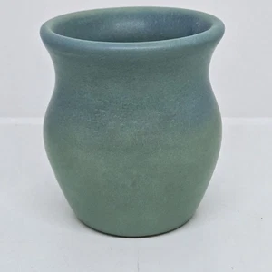 Vintage Van Briggle Ming Turquoise Blue Pottery Small Vase 4-1/4" Signed Scott - Picture 1 of 8