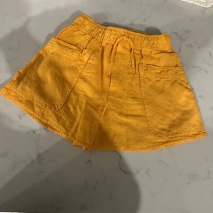 Pantalones Cortos Zara Niñas Talla 6 Años Cintura Alta Naranja Lino NUEVOS CON ETIQUETAS NUEVOS - Imagen 1 de 3
