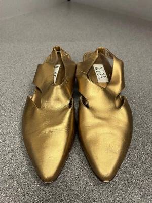 Tacones Nine West Bronce Tacones Brillo - N. Ellen A - Hechos en Brasil - Talla 10M Foto 1 de 4