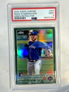2015 Topps Chrome Noah Syndergaard Green Refractor/99 PSA 9 - Imagen 1 de 2