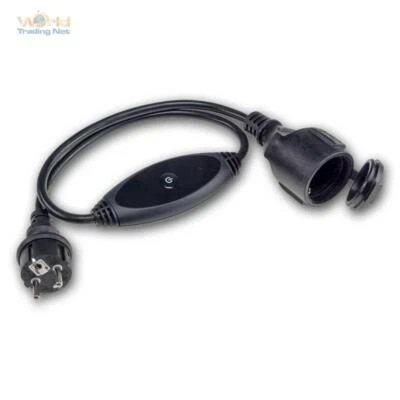 Funk-Zwischen-Stecker PILOTA CASA Outdoor Steckdose, Gartenkabel Schalter IP44 - Bild 1 von 4