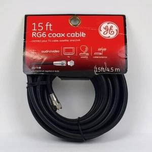 Câble coaxial GE 15 pieds RG6 neuf 33279 - Photo 1/5