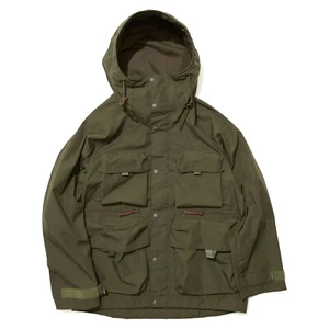 NANGA HINOC MOUNTAIN PARKA Hoodie Jacket Outer KHAKI UNISEX L Size Japan New - Picture 1 of 23