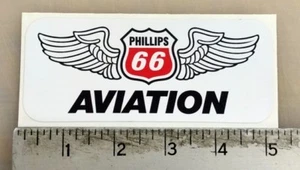 Calcomanía adhesiva de aviación Phillips 66 vintage 5"x2,1" - Imagen 1 de 1