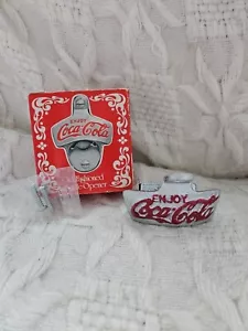 New Vintage Coca-Cola Old Fashioned Wall Mount Metal Soda Bottle Opener - Picture 1 of 8