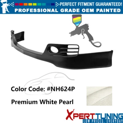 For 06-08 Acura TSX EURO-R Style Painted #NH624P Front Lip Lower Chin Spoiler PU Foto 1 de 4