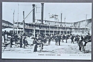 Fairbanks AK Real Photo Postcard Steamer Sarah at Dawson about 1900 SHIPS FREE - Picture 1 of 2