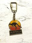 Vintage Keychain Australia Kangaroo Metal