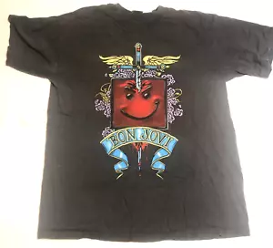 Vintage Bon Jovi Have a Nice Day 2005 2006 World Tour T Shirt M gray Gildan - Picture 1 of 10