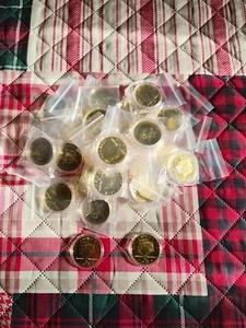 Lot Of 40 Donald Trump History in your hands Gold Finish Coin. #A293 - Picture 1 of 3