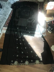 Elegant Damen Glitzer Schal Pailletten glänzend Wraps Party Tücher Hochzeit Hijab Vintage - Bild 1 von 11