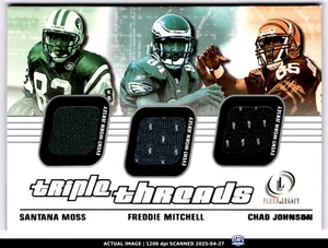2001 FLEER LEGACY TRIPLE THREADS #TT-MMJ MOSS/MITCHELL/JOHNSON - Picture 1 of 3