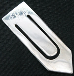 Vintage CRM Monogram Sterling Bookmark Mexico - Picture 1 of 4