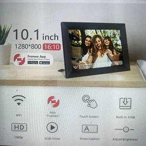 Frameo Digital Picture Frame WiFi - Inch 32GB Digital Photo Frame Remote 10.1 - Picture 1 of 4